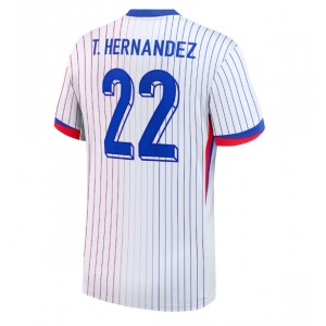 Fotbalové Dres Francie Theo Hernandez #22 Venkovní Oblečení ME 2024 Krátký Rukáv